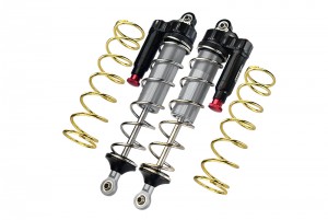 GPM MAKX187R/LA ALUMINUM 6061-T6 REAR L-SHAPE PIGGY BACK ADJUSTABLE SPRING DAMPERS 187mm ARRMA 1/5 4WD KRATON 8S BLX MONSTER TRUCK ARA110002T1/T2 - MAKX187R/LA-S-S