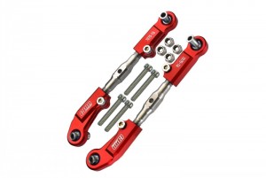GPM MAM162S ALUMINUM 7075-T6 STAINLESS STEEL ADJUSTABLE FRONT STEERING TIE RODARRMA 1/7 4WD MOJAVE 6S - RED - MAM162S-R