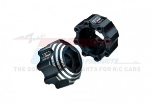 GPM PL8X32+17 PRO-LINE 8X32 TO 17MM 1/2"OFFSET ALUMINUM 7075T-6 HEX ADAPTERS FOR PRO-LINE 8x32 3.8"REMOVABLE WHEELS #6353-00/#6345-00 - BLACK - PL8X32+17-BK