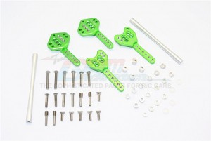 ALUMINIUM FRONT & REAR SHOCK TOWER ADJUSTABLE MOUNT -   AXIAL SCX10 II - SCX27029FRO-G