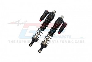 GPM UDR135F/LN ALUMINUM 6061-T6 FRONT L-SHAPE PIGGY BACK (BUILT-IN PISTON SPRING) ADJUSTABLE SPRING DAMPERS 135mm TRAXXAS 1/7 UNLIMITED DESERT RACER P ... - UDR135F/LN-BK-BK-BEBK