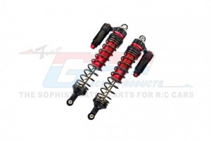 GPM UDR135F/LN ALUMINUM 6061-T6 FRONT L-SHAPE PIGGY BACK (BUILT-IN PISTON SPRING) ADJUSTABLE SPRING DAMPERS 135mm TRAXXAS 1/7 UNLIMITED DESERT RACER PRO-SCALE 4X4 85076-4 - RED - UDR135F/LN-R-BK-BEBK