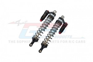 GPM UDR135F/LN ALUMINUM 6061-T6 FRONT L-SHAPE PIGGY BACK (BUILT-IN PISTON SPRING) ADJUSTABLE SPRING DAMPERS 135mm TRAXXAS 1/7 UNLIMITED DESERT RACER PRO-SCALE 4X4 85076-4 - SILVER - UDR135F/LN-S-BK-BEBK