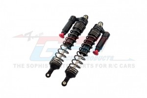 GPM UDR139R/LN ALUMINUM 6061-T6 REAR L-SHAPE PIGGY BACK (BUILT-IN PISTON SPRING) ADJUSTABLE SPRING DAMPERS 139mm TRAXXAS 1/7 UNLIMITED DESERT RACER PRO-SCALE 4X4 85076-4 - BLACK - UDR139R/LN-BK-BK-BEBK