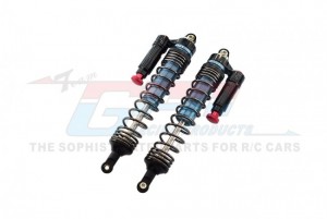 GPM UDR139R/LN ALUMINUM 6061-T6 REAR L-SHAPE PIGGY BACK (BUILT-IN PISTON SPRING) ADJUSTABLE SPRING DAMPERS 139mm TRAXXAS 1/7 UNLIMITED DESERT RACER PR ... - UDR139R/LN-GS-BK-BEBK