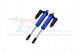 GPM UDR135FX/LN ALUMINUM 6061-T6 FRONT L-SHAPE PIGGY BACK (BUILT-IN PISTON) INTERNAL DAMPER 135MM TRAXXAS 1/7 UNLIMITED DESERT RACER PRO-SCALE 4X4 85076-4 - BLUE - UDR135FX/LN-B-BEBK