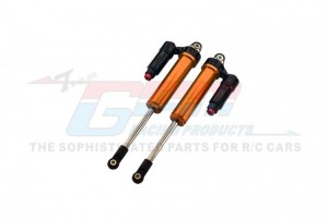 GPM UDR135FX/LN ALUMINUM 6061-T6 FRONT L-SHAPE PIGGY BACK (BUILT-IN PISTON) INTERNAL DAMPER 135MM TRAXXAS 1/7 UNLIMITED DESERT RACER PRO-SCALE 4X4 85076-4 - ORANGE - UDR135FX/LN-OR-BEBK