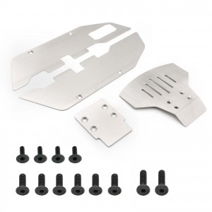 Stainless Steel Full Chassis Protector Plate Skid 1/10 RC TRAXXAS SLASH PRO 2WD - TSZ2WD