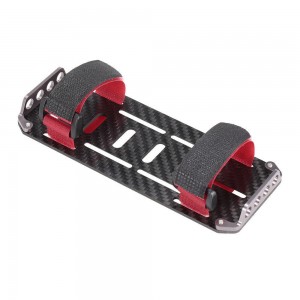 CARBON FIBER BATTERY TRAY W/ MAGIC STRAP 1/10 RC AXIAL SCX-10 CRAWLER DRIFT CAR - SCX10-05