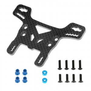 Carbon Fiber Front / Rear Damper Shock Tower 1/10 RC TAMIYA XV02 RC TRUCK 58707 - Rear - XV02-2058