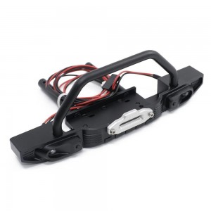 F & R Bumper Mount W/ LED For TRAXXAS 1/10 RC TRX-4 82076-4/ SCX10 CRAWLER TRUCK - TRX4-F01
