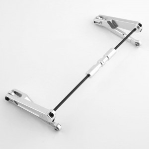 ALLOY Rear Anti-Roll Sway Bar W/ Linkage Arms AXIAL RC 1/10 AXIAL RACING RBX10 RYFT ROCK BOUNCER AXI03005 - SILVER - RBX10-01/SI