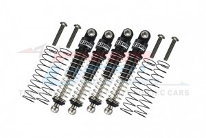 GPM MZA338/2 ALUMINUM 6061-T6 FRONT AND REAR DAMPER - 38mm KYOSHO MINI-Z MX01 4X4 - MZA338/2-BK-S