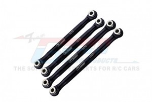 GPM UTB049FR ALUMINUM 7075-T6 FRONT UPPER & REAR UPPER LINKS PARTS TREE AXIAL 1/18 UTB18 CAPRA 4WD UNLIMITED TRAIL BUGGY AXI01002 - BLACK - UTB049FR-BK