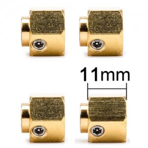Brass 12mm Hex Wheel Hub 6 - 12mm Width For 1/10 RC TRAXXAS TRX-4 Crawler Truck - 11mm - TRX4-HEX11