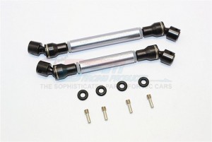 STEEL+ALUMINIUM CENTER SHAFT (S:118MM-128MM, L:130MM-140MM) -   AXIAL SCX10 II - Gun silver - SSCX27037-GS