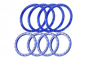 GPM PL5X0503/2 ALUMINUM 7075-T6 INSIDE & OUTSIDE TYRE BEAD 2763-21 4.3 INCH TYRE FOR PRO-LINE Impulse Pro-Loc X-MAXX WheeIs 2763-03 - BLUE - PL5X0503/2-B