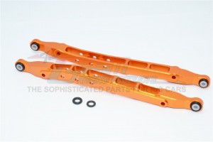 GPM YT014L ALUMINIUM REAR LOWER CHASSIS LINK PARTS AXIAL 1/10 RC YETI ROCK RACER - ORANGE - YT014L-OR