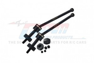 GPM LMT076FS 4140 CARBON STEEL FRONT CVD DRIVE SHAFT LOSI 1/8 LMT 4WD SOLID AXLE MONSTER TRUCK LOS04022 - LMT076FS-BK