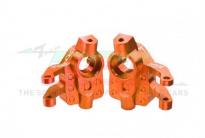 GPM UTB021 ALUMINUM 7075-T6 FRONT KNUCKLE ARM SET AXIAL 1/18 UTB18 CAPRA 4WD UNLIMITED TRAIL BUGGY AXI01002 - ORANGE - UTB021-OR