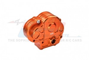 GPM UTB038 ALUMINUM 7075-T6 TRANSMISSION HOUSING SET AXIAL 1/18 UTB18 CAPRA 4WD UNLIMITED TRAIL BUGGY AXI01002 - ORANGE - UTB038-OR