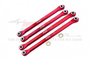 GPM UTB014FR ALUMINUM 7075-T6 FRONT LOWER & REAR LOWER CHASSIS LINKS PARTS AXIAL 1/18 UTB18 CAPRA 4WD UNLIMITED TRAIL BUGGY AXI01002 - RED - UTB014FR-R