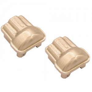 BRASS FRONT & REAR AXLE COVER 9738 2PCS For 1/18 TRAXXAS TRX-4M CRAWLER 97074 97054 - TRX-9738/BR
