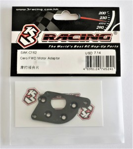 3RACING SAK-C162 ALUMINIUM FWD Motor Adaptor 1/10 SAKURA CERO FWD Car - SAK-C162