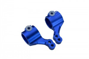 GPM RUS021 ALLOY FRONT KNUCKLE TRAXXAS RUSTLER VXL / BANDIT XL-5 - BLUE - RUS021-B