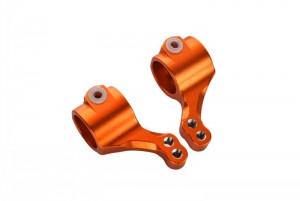 GPM RUS021 ALLOY FRONT KNUCKLE TRAXXAS RUSTLER VXL / BANDIT XL-5 - ORANGE - RUS021-OR