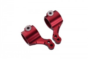 GPM RUS021 ALLOY FRONT KNUCKLE TRAXXAS RUSTLER VXL / BANDIT XL-5 - RED - RUS021-R