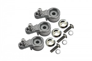 GPM TXM047S STEEL FRONT STEERING ROD W/ ALUMINIUM ENDS TRAXXAS 1/10 RC TRX-4 CRAWLER - SILVER - TRX4025T/S/3-S