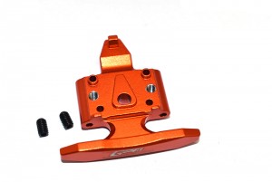 GPM LM331F ALUMINUM FRONT BUMPER WITH D-RINGS SKID PLATE LOS214010 LOSI 1/18 MINI-T 2.0 STADIUM TRUCK LOS01015 - ORANGE - LM331F-OR