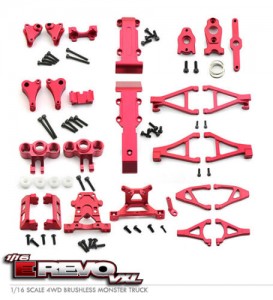 COMBO ALUMINIUM UPGRADE PARTS FOR TRAXXAS 1/16 MINI E-REVO SUMMIT SLASH - COMBO-ERV/R