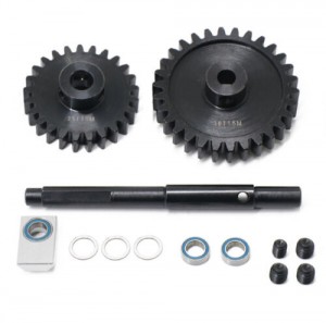 STEEL HD M1.5 PINION 25T W/ SPUR GEAR 30T / 35T CUSH INPUT DRIVE SHAFT TRAXXAS X-MAXX 8S / 1/6 4WD XRT 8S - TXM-2530T
