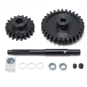 STEEL HD M1.5 PINION GEAR 20T W/ SPUR GEAR 30T / 35T CUSH DRIVE SHAFT 1/5 TRAXXAS X-MAXX 8S / 1/6 XRT MONSTER - 20T / 30T - TXM-2030T