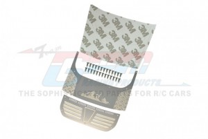 MIDDLE TRIM PANEL PLATE FOR ENGINE COVER TRAXXAS 1/18 RC TRX-4M CRAWLER BRONCO 97074-1 - SILVER - TRX4MZSP3-S