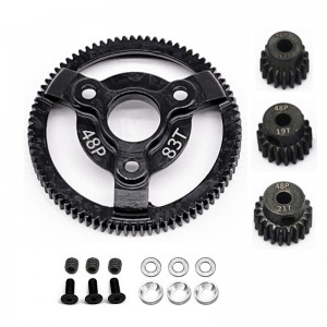 HD STEEL SPUR GEAR 72 / 76 / 83 / 86 / 90T W/ PINION GEAR TRAXXAS SLASH BANDIT VXL TRUCK - 83T W 19 / 20 / 21T - TRXS83192021T