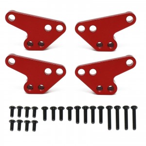FRONT AND REAR ALUMINIUM DAMPER LOWER FIX MOUNT 1/10 RC TRAXXAS WIDEMAXX MAXX 2.0 MONSTER - TRXMAXX01/RE