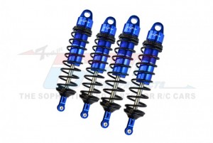GPM SLE128143 ALUMINUM 6061-T6 FRONT AND REAR ADJUSTABLE SPRING DAMPERS TRAXXAS 1/8 4WD SLEDGE MONSTER TRUCK 95076-4 - BLUE - SLE128143-B-BK