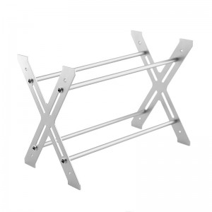 Alloy X-Shape Crawler Tire Storage Rack For 1/10 Crawler Tire TRAXXAS TRX-4 AXIAL SCX10 - SILVER - AS-TIRE01/S