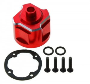 Aluminum 6061 Front / Rear Differential Case 9581 For TRAXXAS 1/8 SLEDGE MONSTER 95076-4 - RED - TRX-9581/R