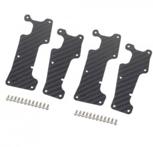 HARD CARBON FIBER A ARM PROTECTION PLATE 1/8 TRAXXAS SLEDGE MONSTER 95076-4 - TRX-9633