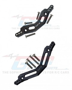 GPM MAG02830 ALUMINUM FRONT & REAR DAMPER MOUNT ARRMA 1/10 GRANITE / BIG ROCK / SENTON  3S BLX - MAG02830-BK