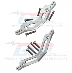 GPM MAG02830 ALUMINUM FRONT & REAR DAMPER MOUNT ARRMA 1/10 GRANITE / BIG ROCK / SENTON  3S BLX - SILVER - MAG02830-S
