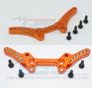 GPM SP302830 ALUMINIUM FRONT & REAR SHOCK TOWER 1/10 HPI SPORT 3 TOURING CAR - SP302830-OR