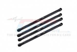 GPM LMT049FRN ALUMINUM 7075-T6 UPPER LINK BAR SET LOS244009 LOSI 1/8 LMT 4WD SOLID AXLE MONSTER TRUCK LOS04022 - BLACK - LMT049FRN-BK