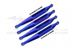 GPM LMT014FR ALUMINUM 7075-T6 LOWER LINK BAR SET LOS244008 LOSI 1/8 LMT 4WD SOLID AXLE MONSTER TRUCK LOS04022 - BLUE - LMT014FR-B