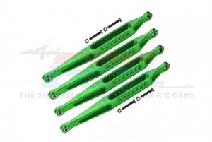 GPM LMT014FR ALUMINUM 7075-T6 LOWER LINK BAR SET LOS244008 LOSI 1/8 LMT 4WD SOLID AXLE MONSTER TRUCK LOS04022 - GREEN - LMT014FR-G