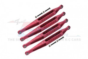 GPM LMT014FR ALUMINUM 7075-T6 LOWER LINK BAR SET LOS244008 LOSI 1/8 LMT 4WD SOLID AXLE MONSTER TRUCK LOS04022 - LMT014FR-R